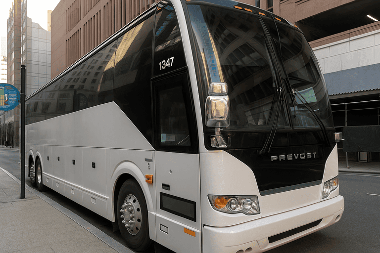 a Bus Rental Company Buckeye coach bus